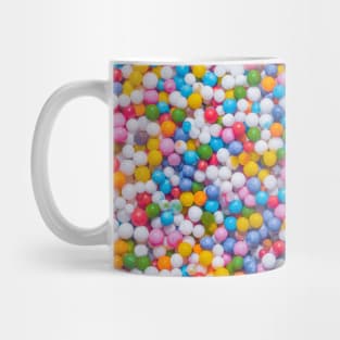 Pastel Rainbow Sprinkles Dots, Real Candy Design Mug